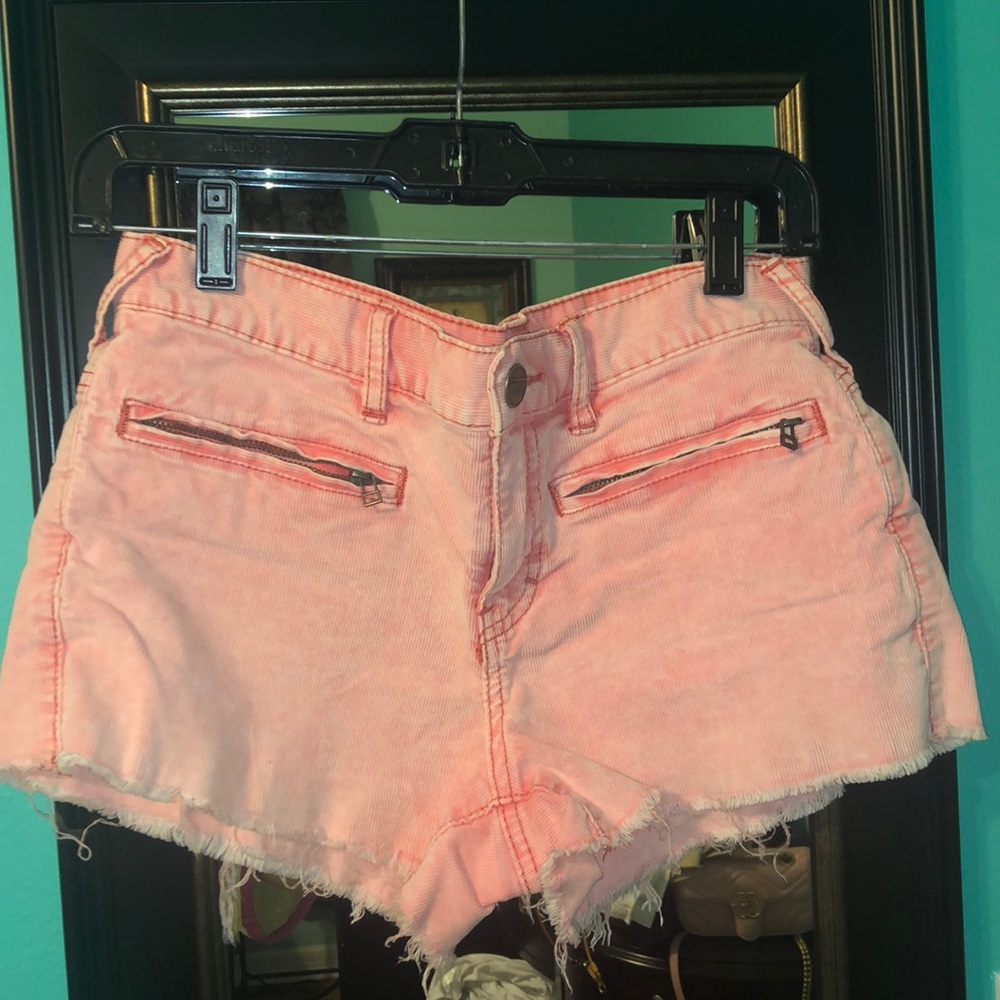 Free People vintage pink shorts for summer!